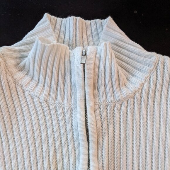 Liz Claiborn Quarter Zip Y2K Sweater Block Color Size P Large - Picture 3 of 4